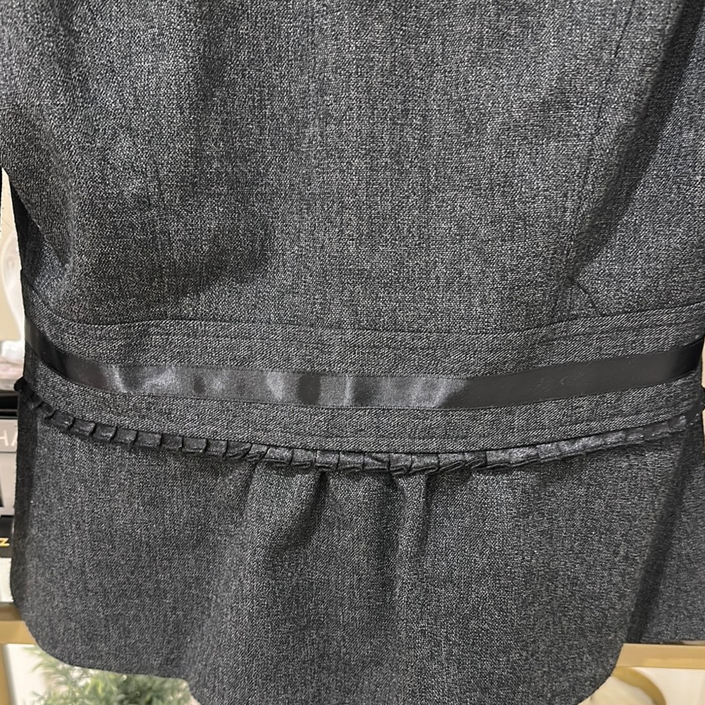 Black Satin sleeve blazer - Picture 7 of 8